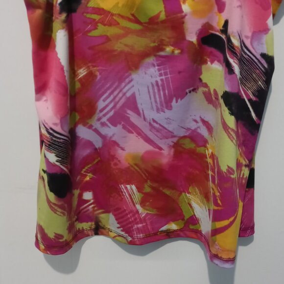 CDP & CO Spaghetti Strap Adjustable Abstract Print Tank Top Size Large - Picture 7 of 9